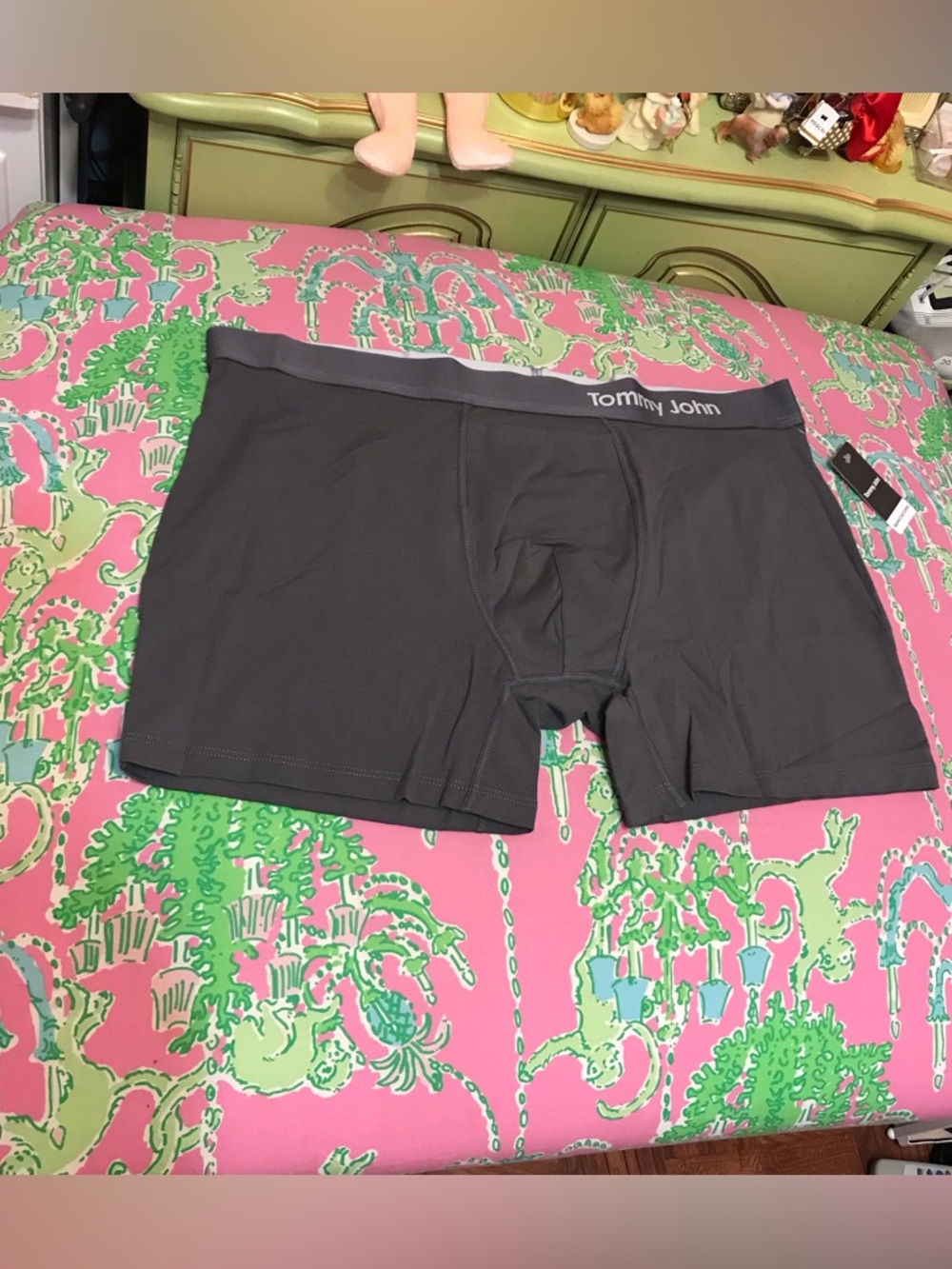 NEW Tommy John Cool Cotton Trunks Iron Grey size XL